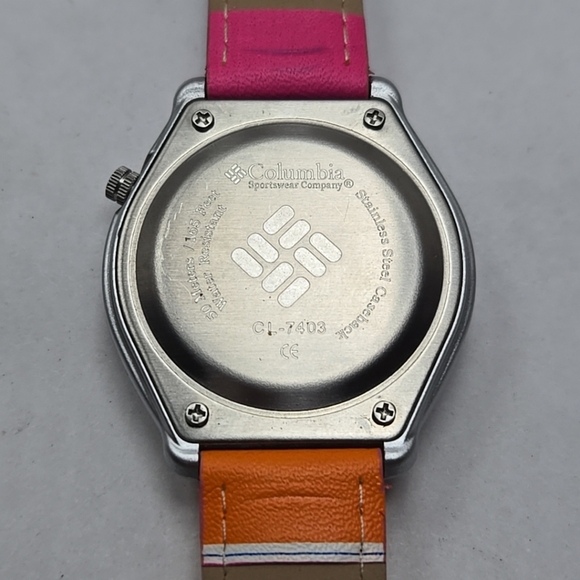 Womens Columbia Sportswear Watch 40mm Rainbow Strap 50M CL-7403 New Battery - Picture 11 of 11